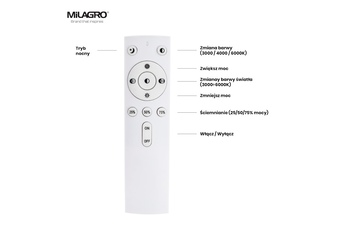 Plafon ESTRELLA 80W LED Ściemnialny+ Pilot