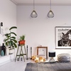 Lampa wisząca KANE BLACK 1xE27