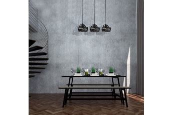 Lampa wisząca CORONA BLACK 3xE27