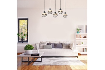 Lampa wisząca CLIFF BLACK 5xE27