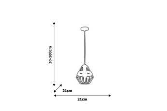 Lampa wisząca CLIFF WHITE 1xE27