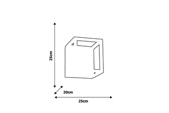 Kinkiet CAGE BLACK 1xE27