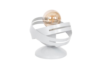 Lampa stołowa CORONA WHITE 1xE27