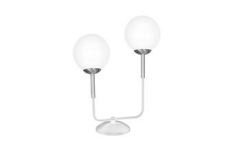 Lampa stołowa GENEVA WHITE 2xE14