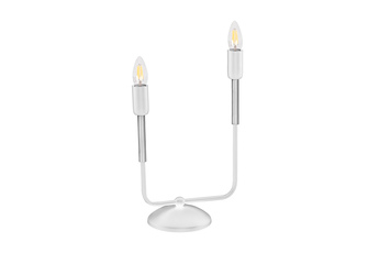 Lampa stołowa REX WHITE 2xE14