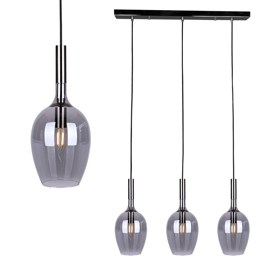 Lampa wisząca TANGO SMOKED 3xE14