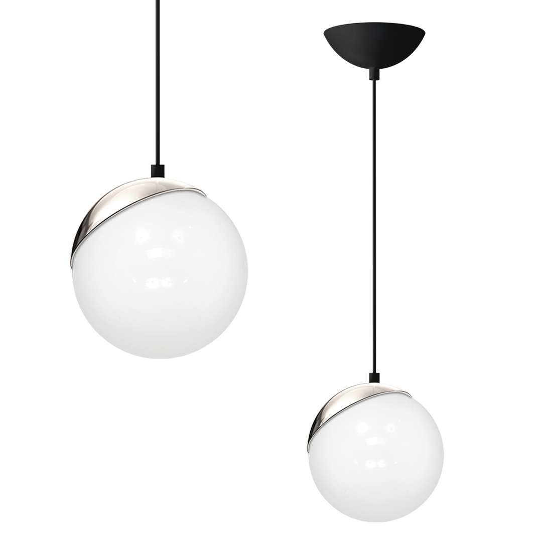 Lampa wisząca SFERA BLACK/CHROME 1xE27 60W