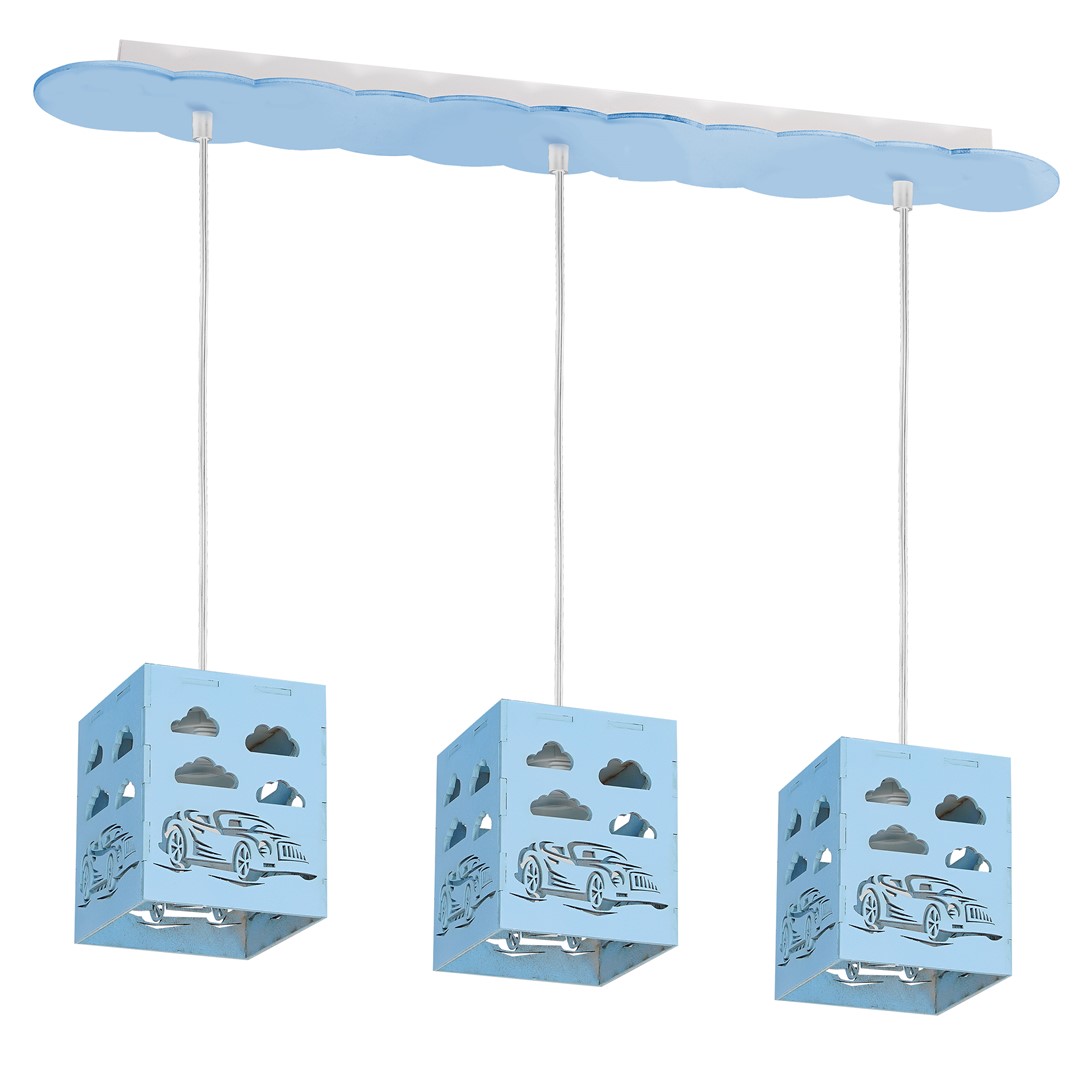 Lampa wisząca RALLY BLUE 3xE27 60W