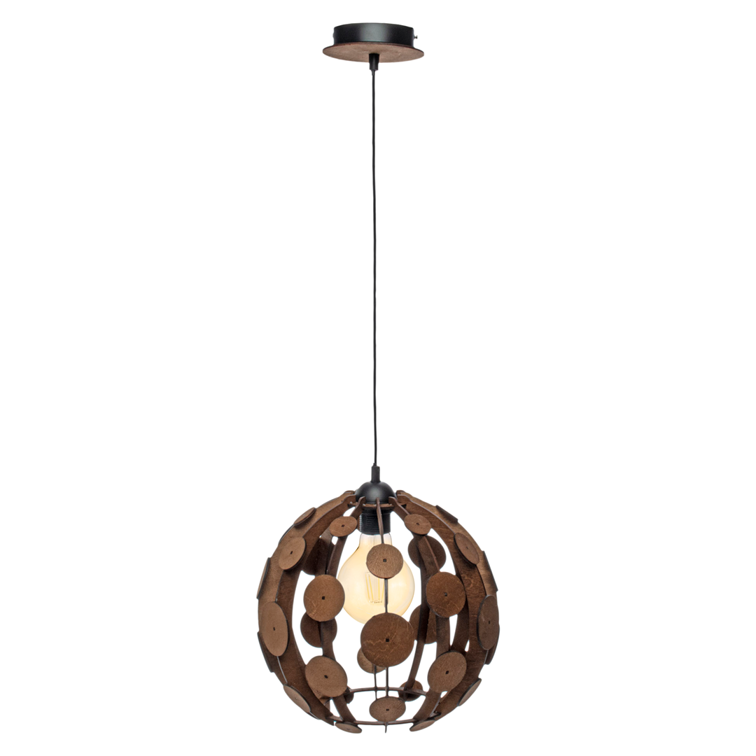 Lampa wisząca GAIA BROWN / WOOD 1xE27 60W