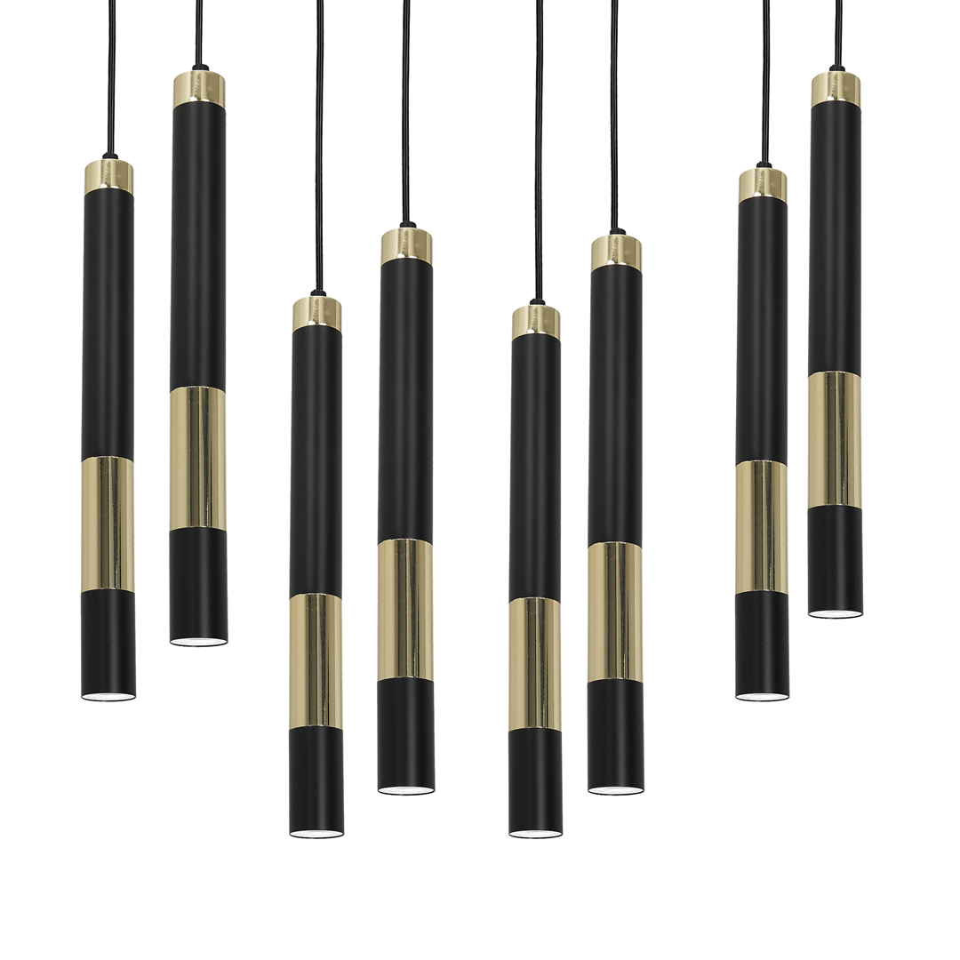 Lampa sufitowa DALLAS GOLD 8xGU10
