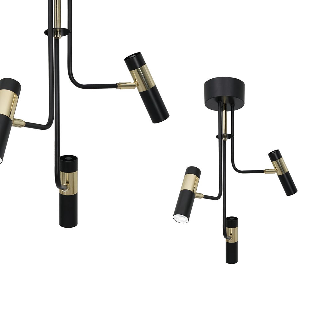 Lampa sufitowa DALLAS GOLD 3xGU10