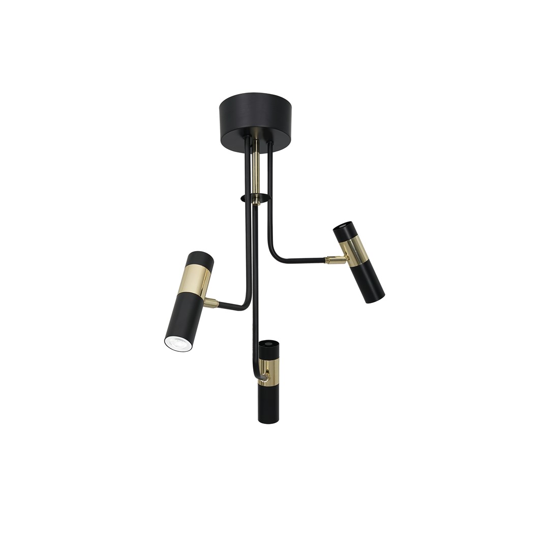 Lampa sufitowa DALLAS GOLD 3xGU10