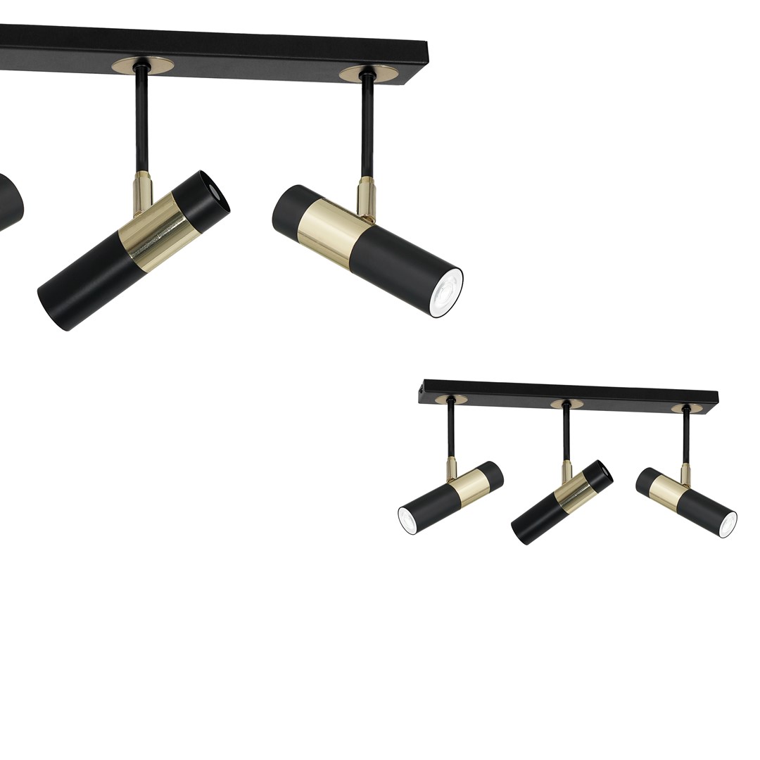 Lampa sufitowa DALLAS GOLD 3xGU10 Listwa