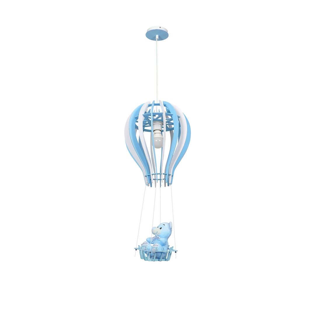 Lampa wisząca BALONIK BLUE 1xE27 60W