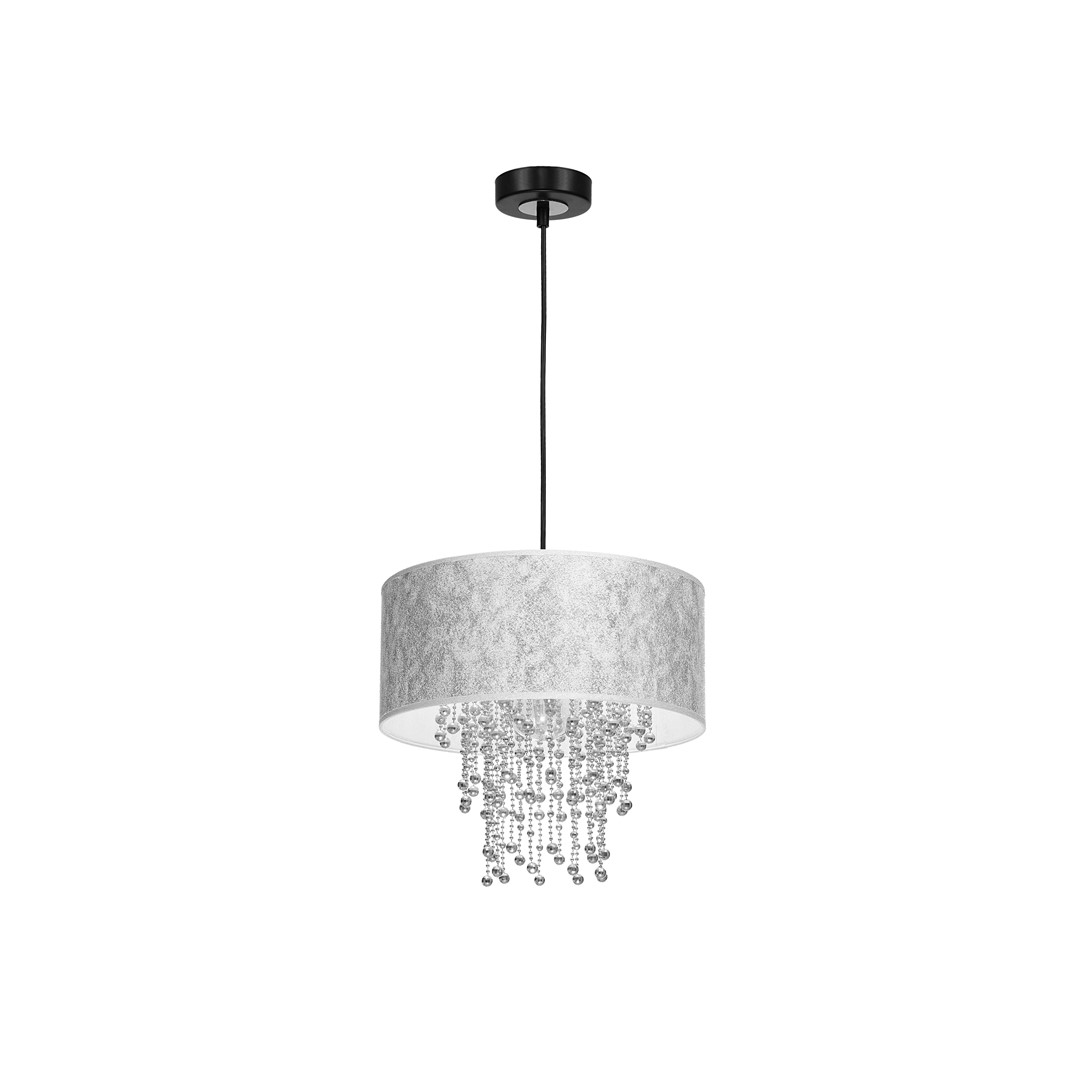 Lampa wisząca ALMERIA SLVER/BLACK 1xE27