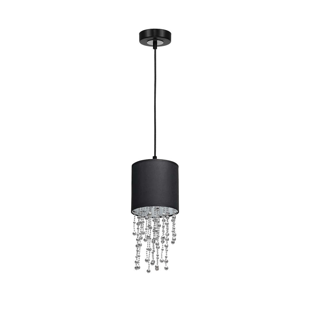 Lampa wisząca ALMERIA BLACK/SILVER 1xE27