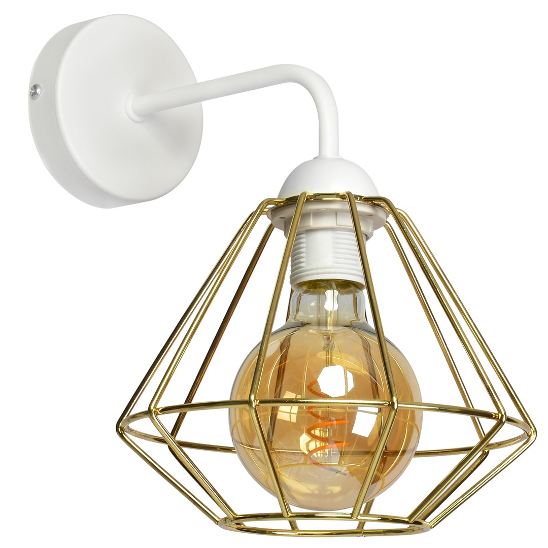 Kinkiet LUPO WHITE/GOLD 1xE27