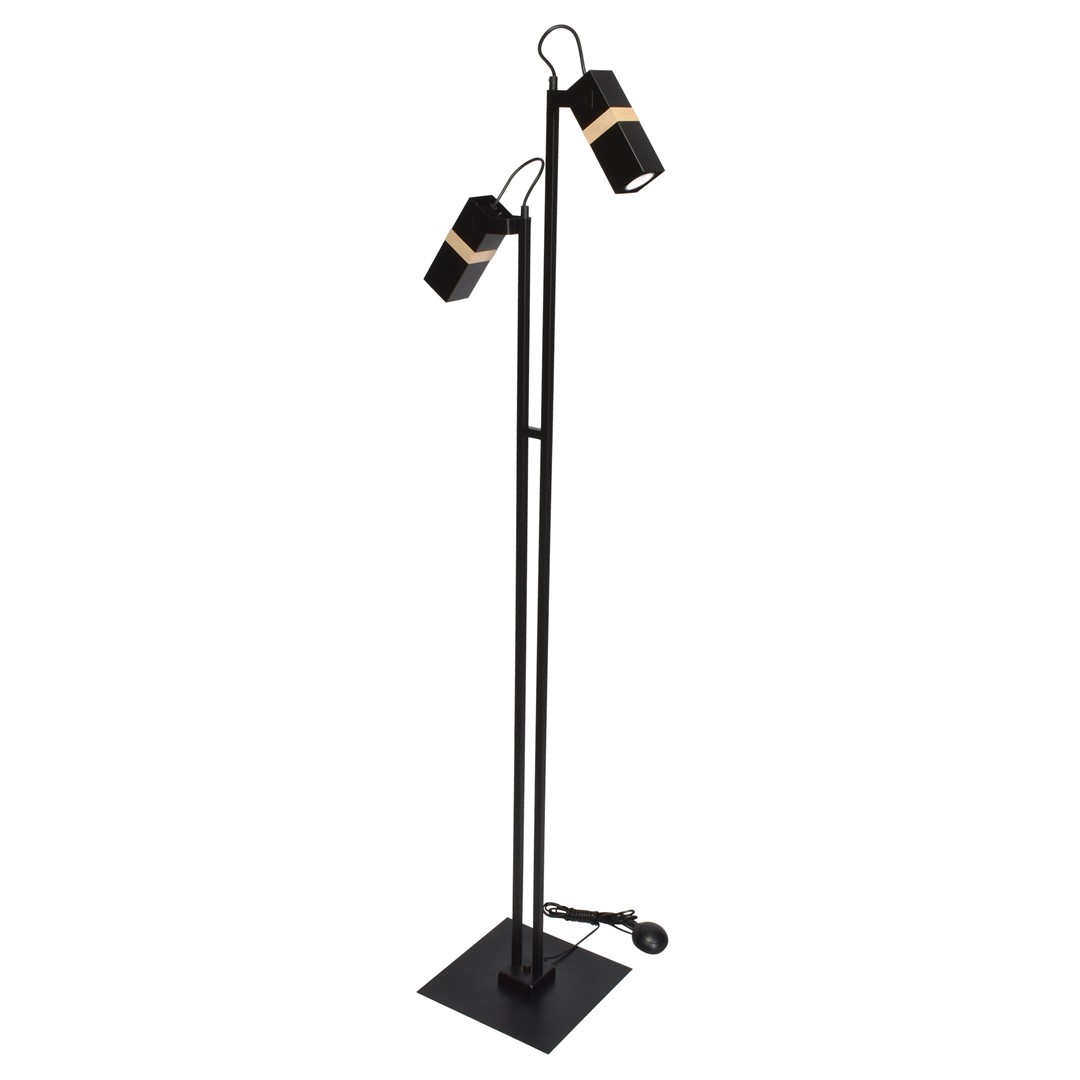 Lampa podłogowa VIDAR BLACK 2xGU10