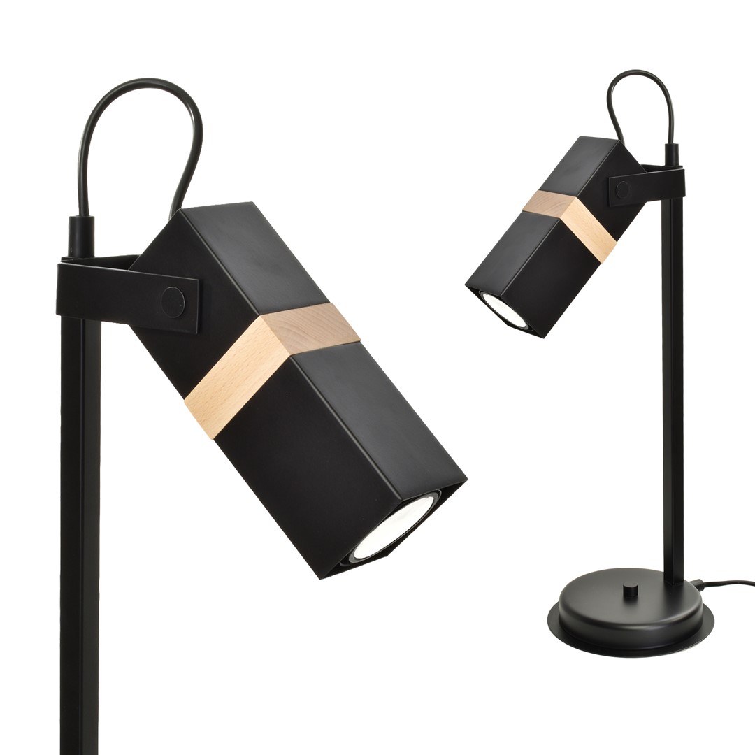 Lampka nocna VIDAR BLACK 1xGU10
