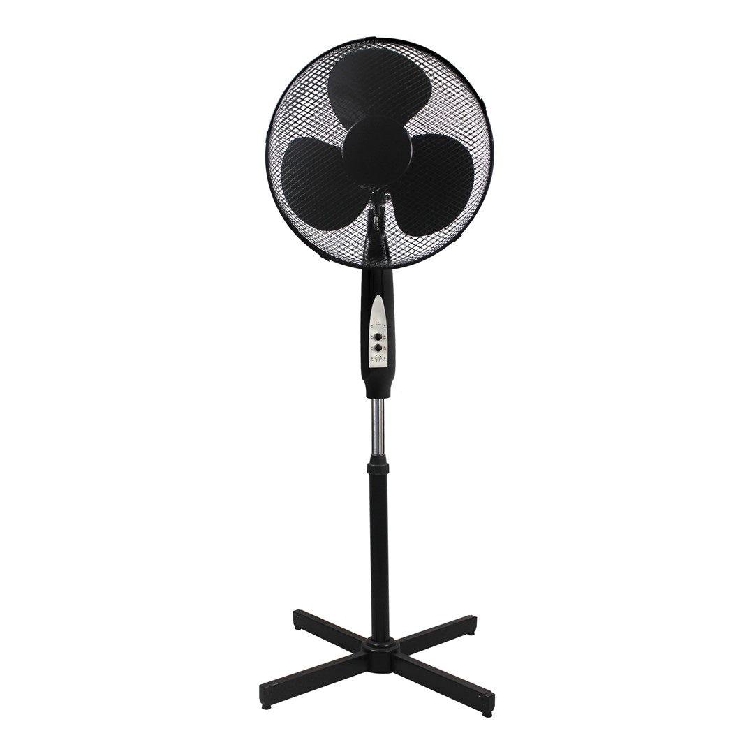 WENTYLATOR STOJĄCY EKO-LIGHT Z PILOTEM 16"CZARNY