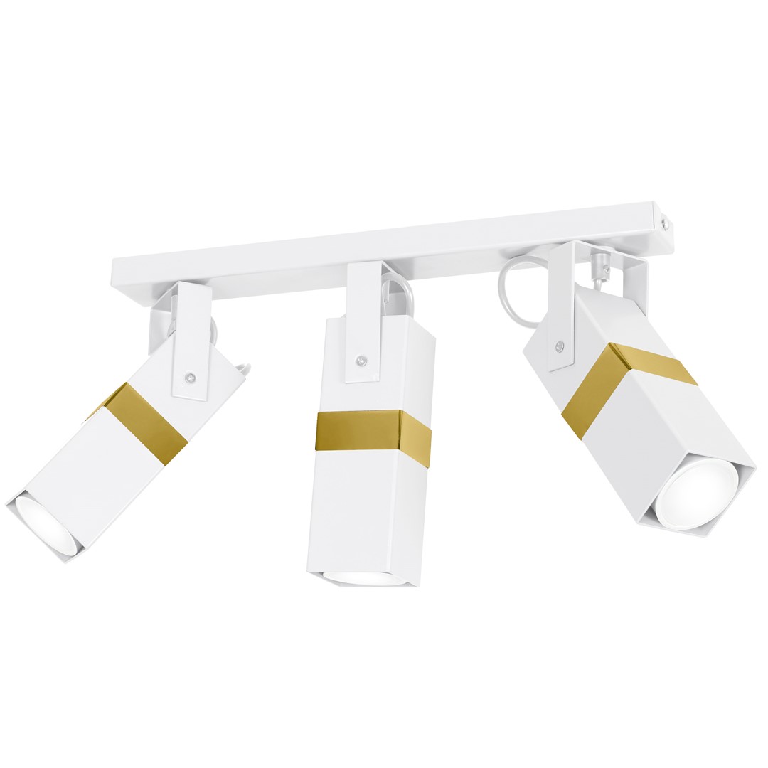 Lampa sufitowa VIDAR WHITE/GOLD 3xGU10