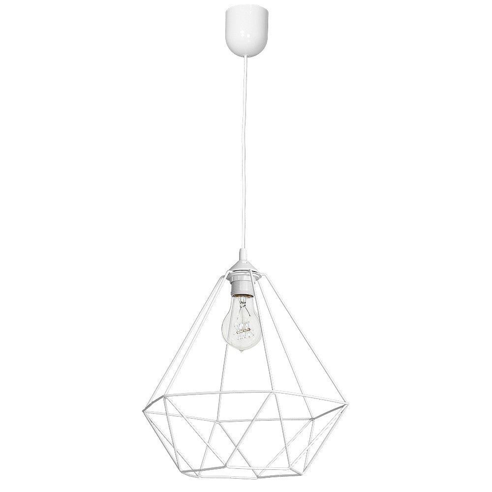 Lampa wisząca BASKET WHITE 1xE27