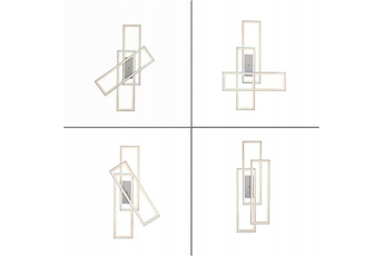 LAMPA SUFITOWA TĘCZA PUNKTOWA SREBRNY LEUCHTENDIREKT 14637-55