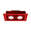 LAMPA PODTYNKOWA BLOCCO CZERWONA 2x7W GU10 LED